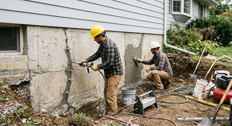 Concrete Foundation Repair in Port Jervis, NY