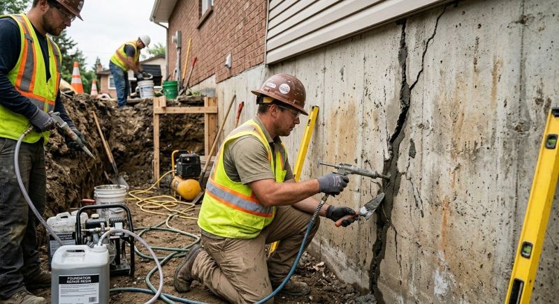 Cracked Foundation Repair in Blairstown, NJ