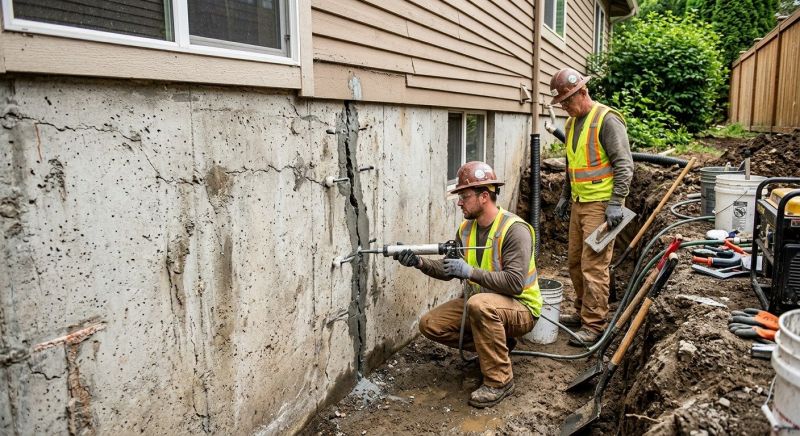 Cracked Foundation Repair in Flanders, NJ