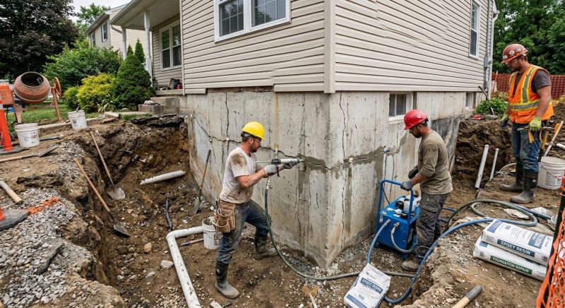 Cracked Foundation Repair in Montague, NJ