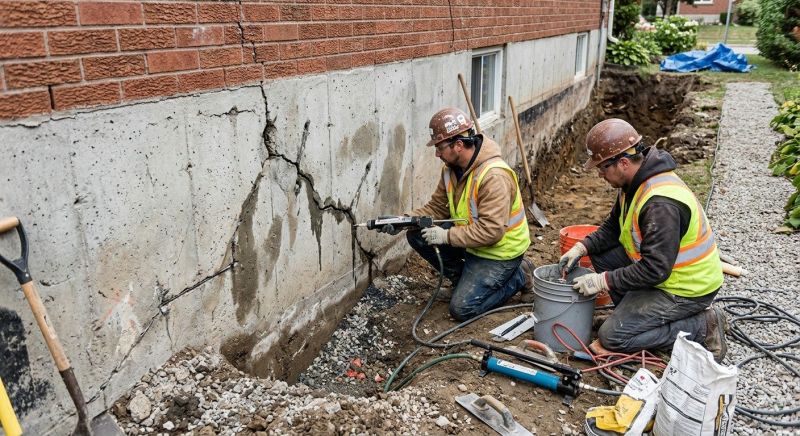 Cracked Foundation Repair in Randolph, NJ