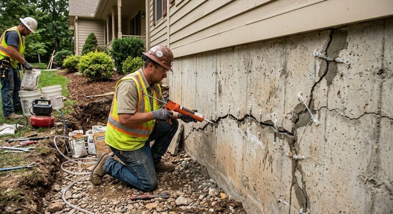 Cracked Foundation Repair in Stanhope, NJ