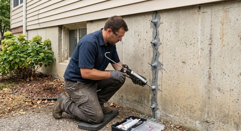 Foundation Crack Sealing in Sussex County, NJ