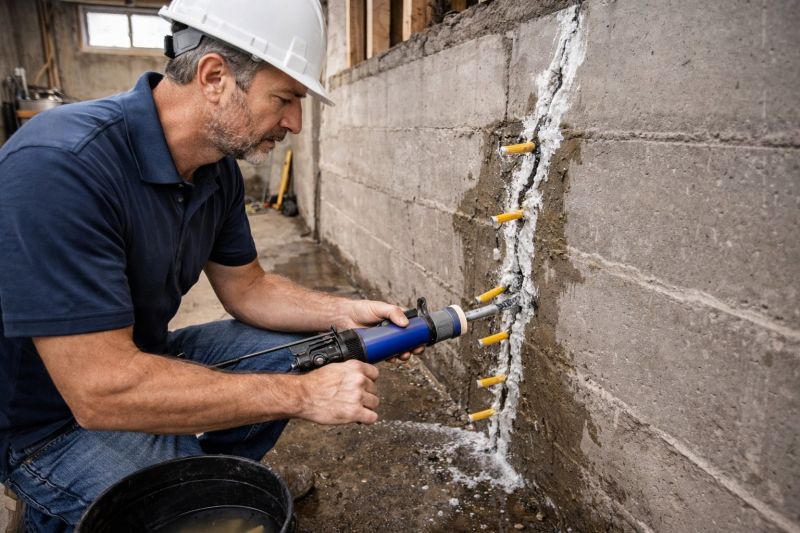 Foundation Crack Sealing in Sussex County, NJ