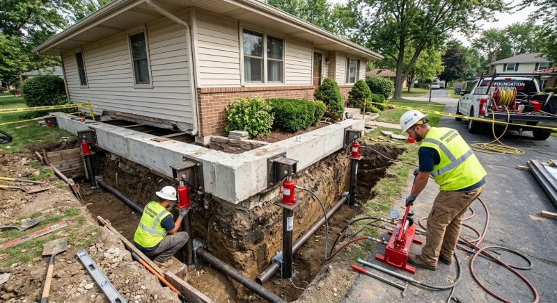 Foundation Jacking in Hackettstown, NJ