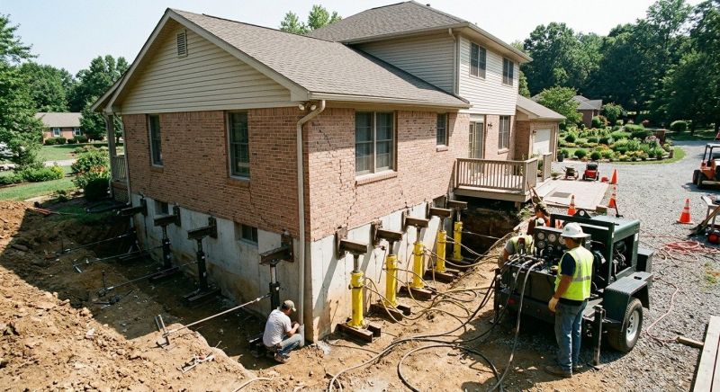 Foundation Jacking in Mount Bethel, PA
