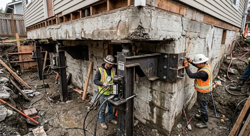 Foundation Lifting in Monroe County, PA