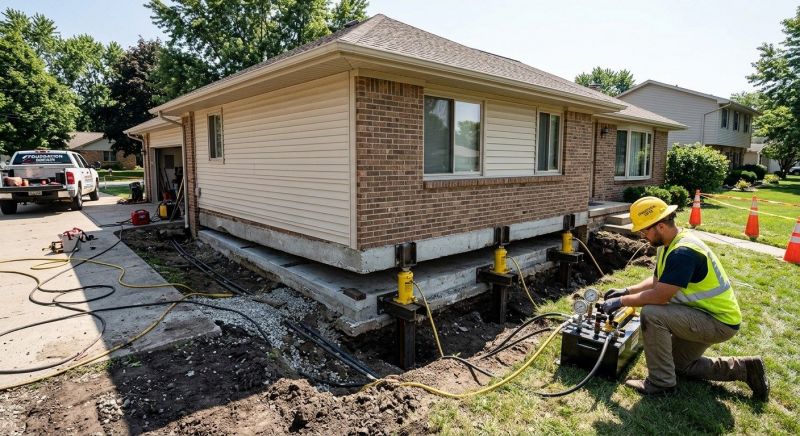 Foundation Lifting in Mount Bethel, PA