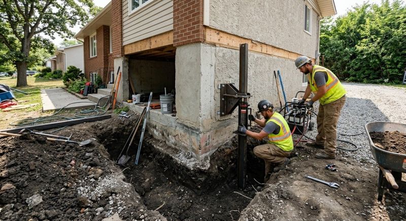 Foundation Pier Repair in Sussex County, NJ