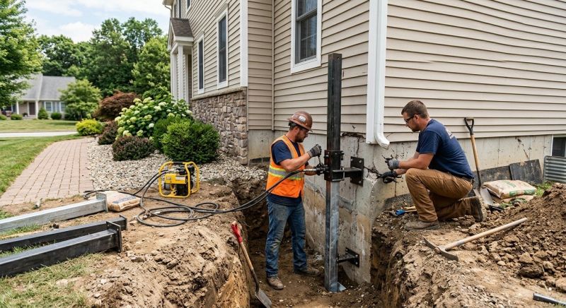 Foundation Stabilizing in Mount Bethel, PA