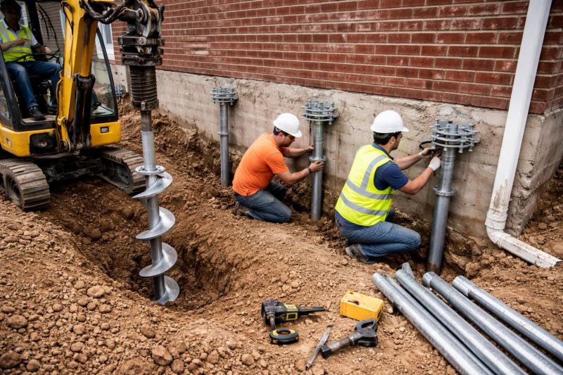 Helical Piers Installation in Sussex County, NJ
