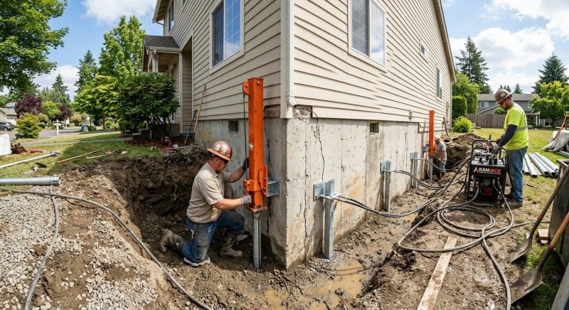 Sinking Foundation Repair in Boonton, NJ