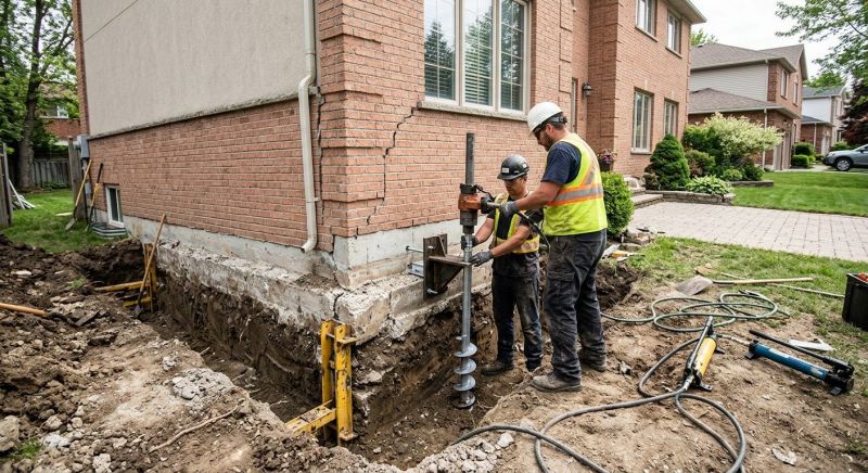 Sinking Foundation Repair in Lake Hopatcong, NJ