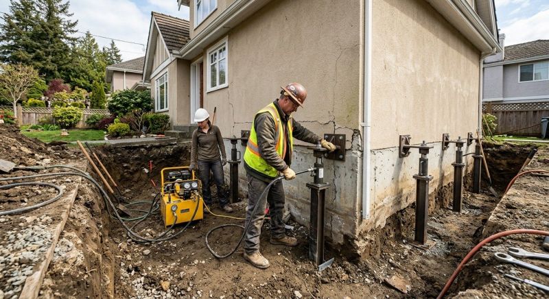 Sinking Foundation Repair in Sussex County, NJ