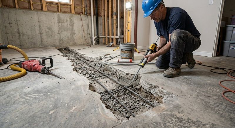 Slab Foundation Repair in Sussex County, NJ